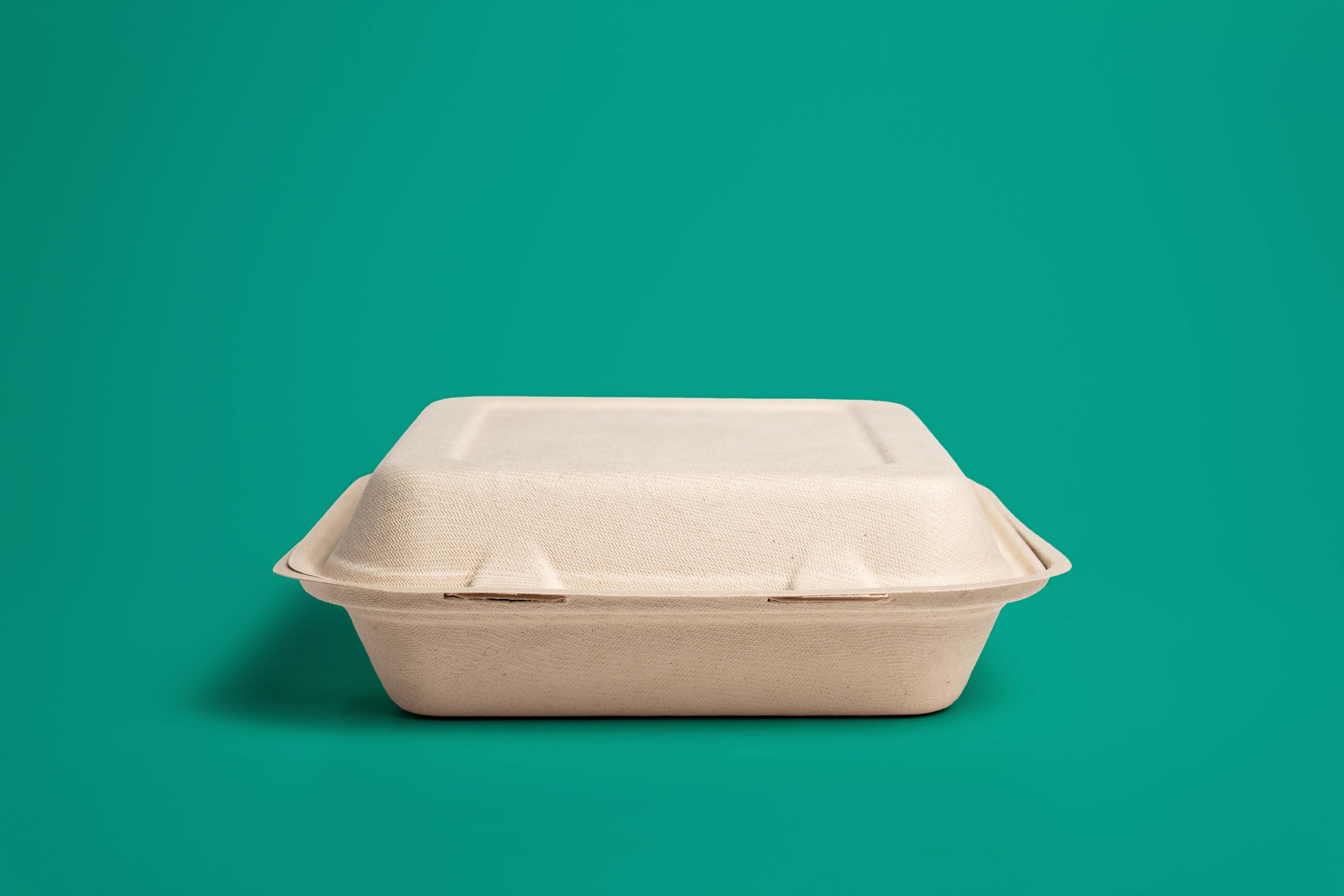 Contenedor Biodegradable 8x8x3
